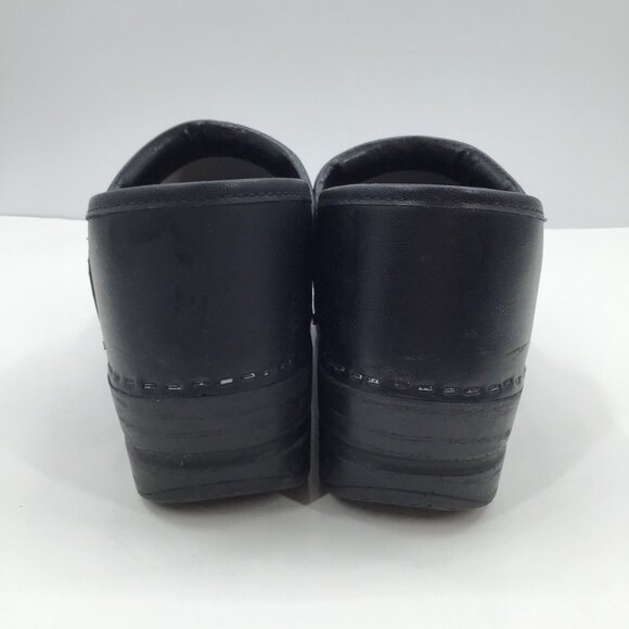 Women's 40 Black Leather Dansko Clogs Nursing Professional Minimalist 9.5-10 - Picture 5 of 11